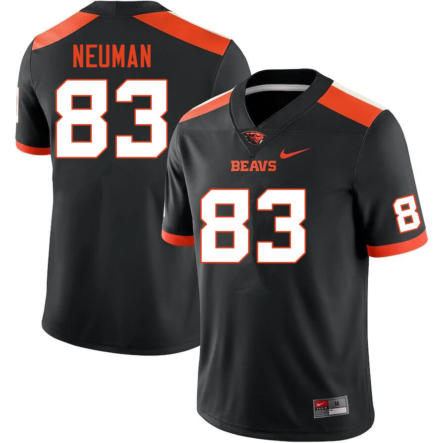 Men #83 Carter Neuman Oregon State Beavers College Football Jerseys Sale-Black